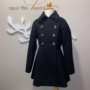Girls Black Coat Size 10/12 Copper Key